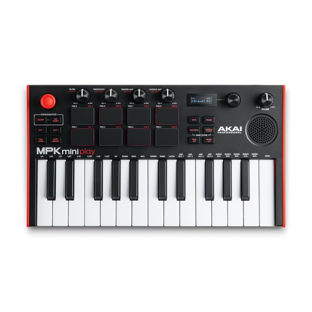 AKAI Professional MPK Mini Play MK3 スピーカー内蔵 ミニキーボード・MIDIコントローラー