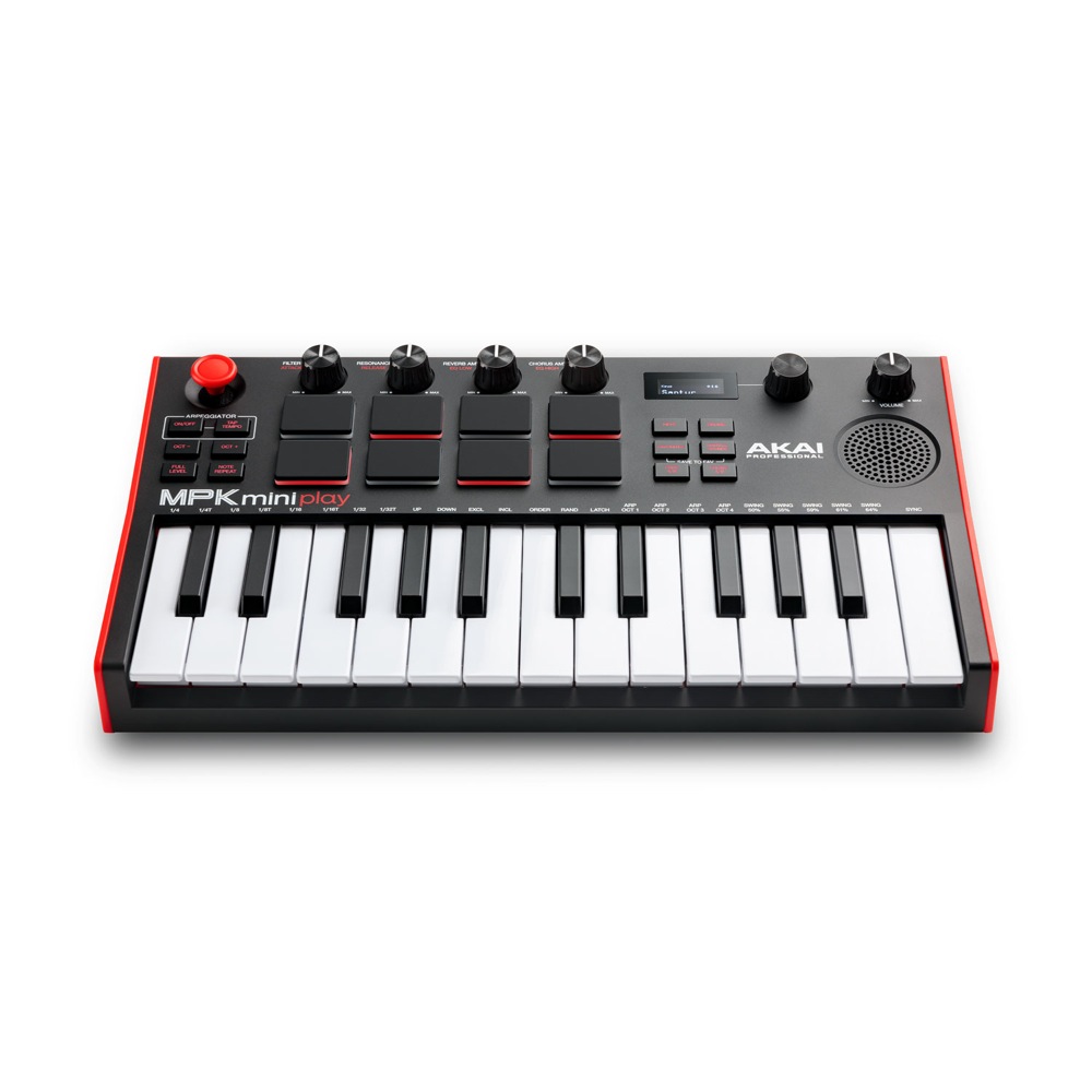 AKAI Professional MPK Mini Play MK3 スピーカー内蔵 ミニキーボード・MIDIコントローラー 全体画像