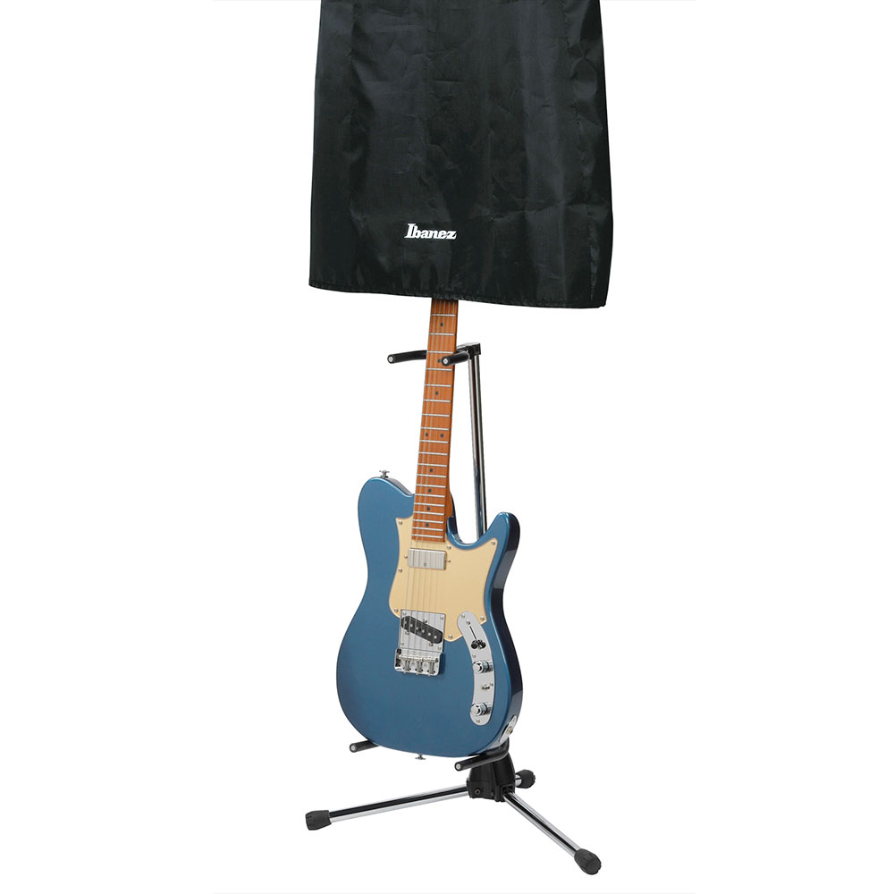 IBANEZ IDC1 ダストカバー ギタースタンドに被せた画像 エレキギター使用例