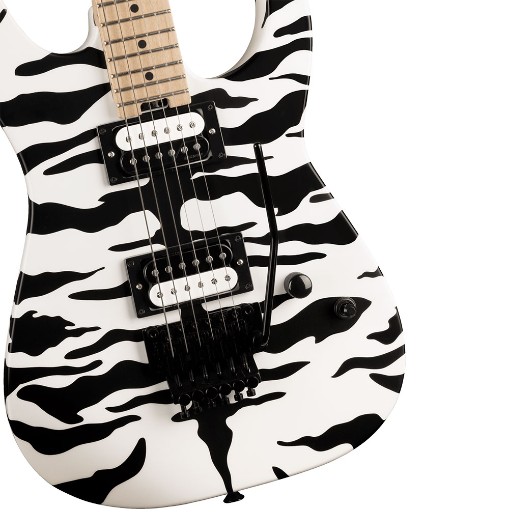 Charvel Satchel Signature Pro-Mod DK22 HH FR M Satin White Bengal エレキギター ボディ画像