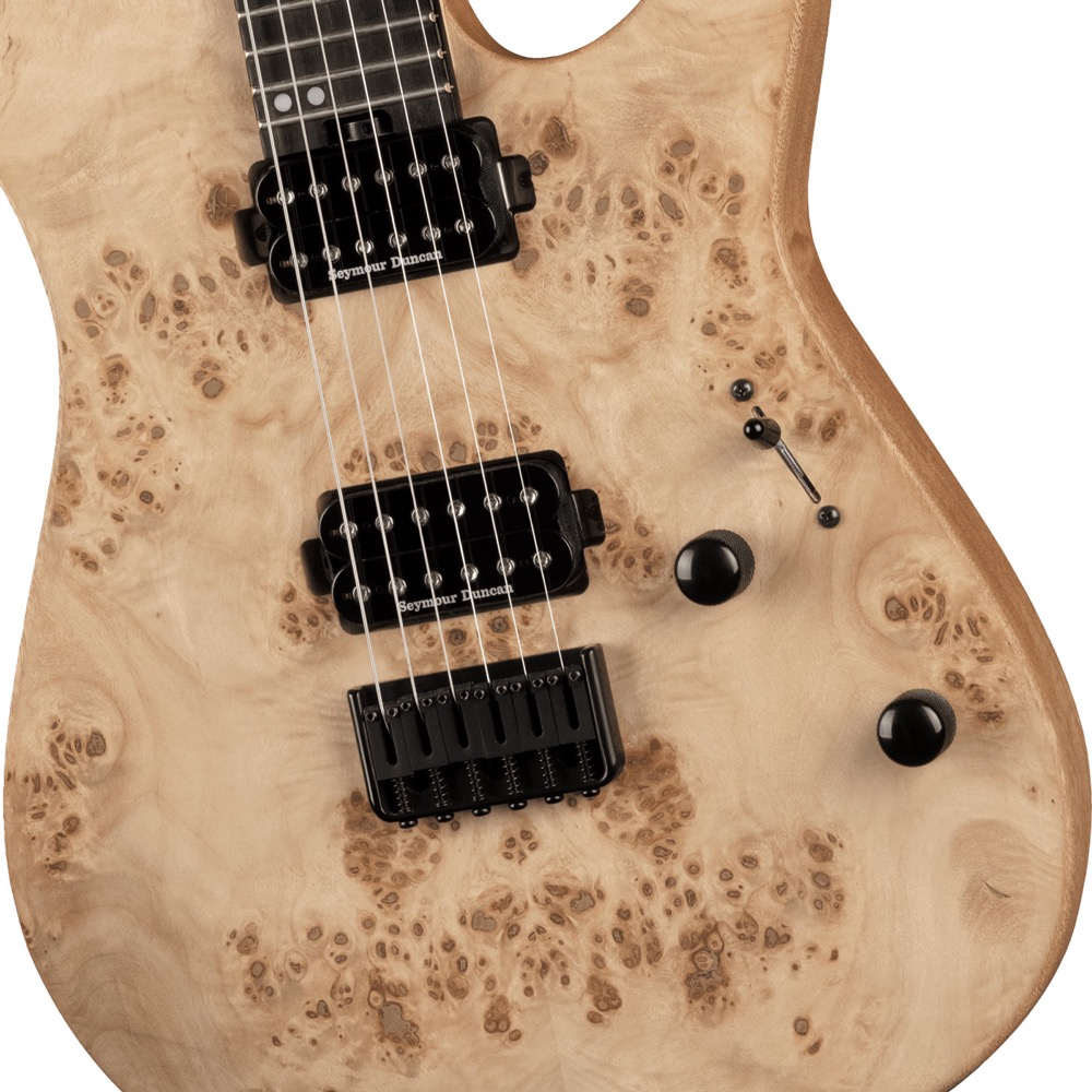 Charvel Pro-Mod DK24 HH HT E Mahogany with Poplar Burl Desert Sand エレキギター ボディの拡大画像