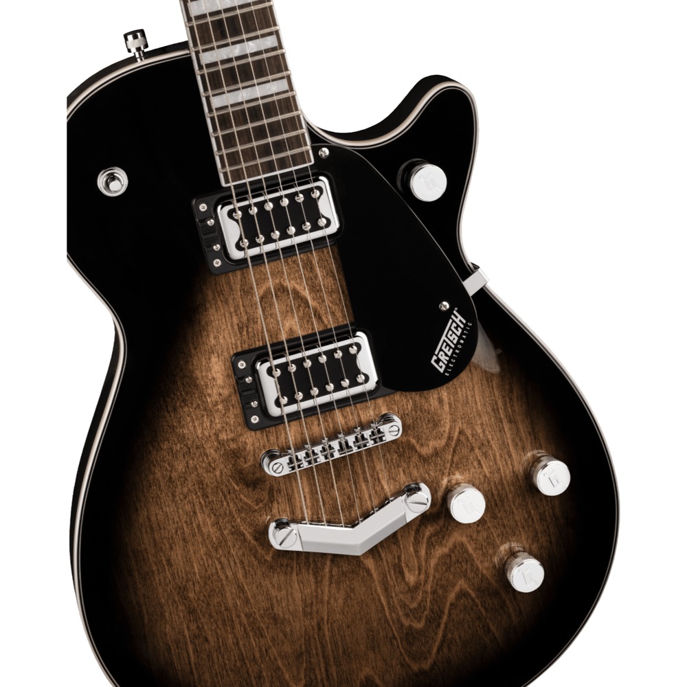 GRETSCH G5220 Electromatic Jet BT Single-Cut with V-Stoptail BRSTL エレキギター ボディトップアップ画像