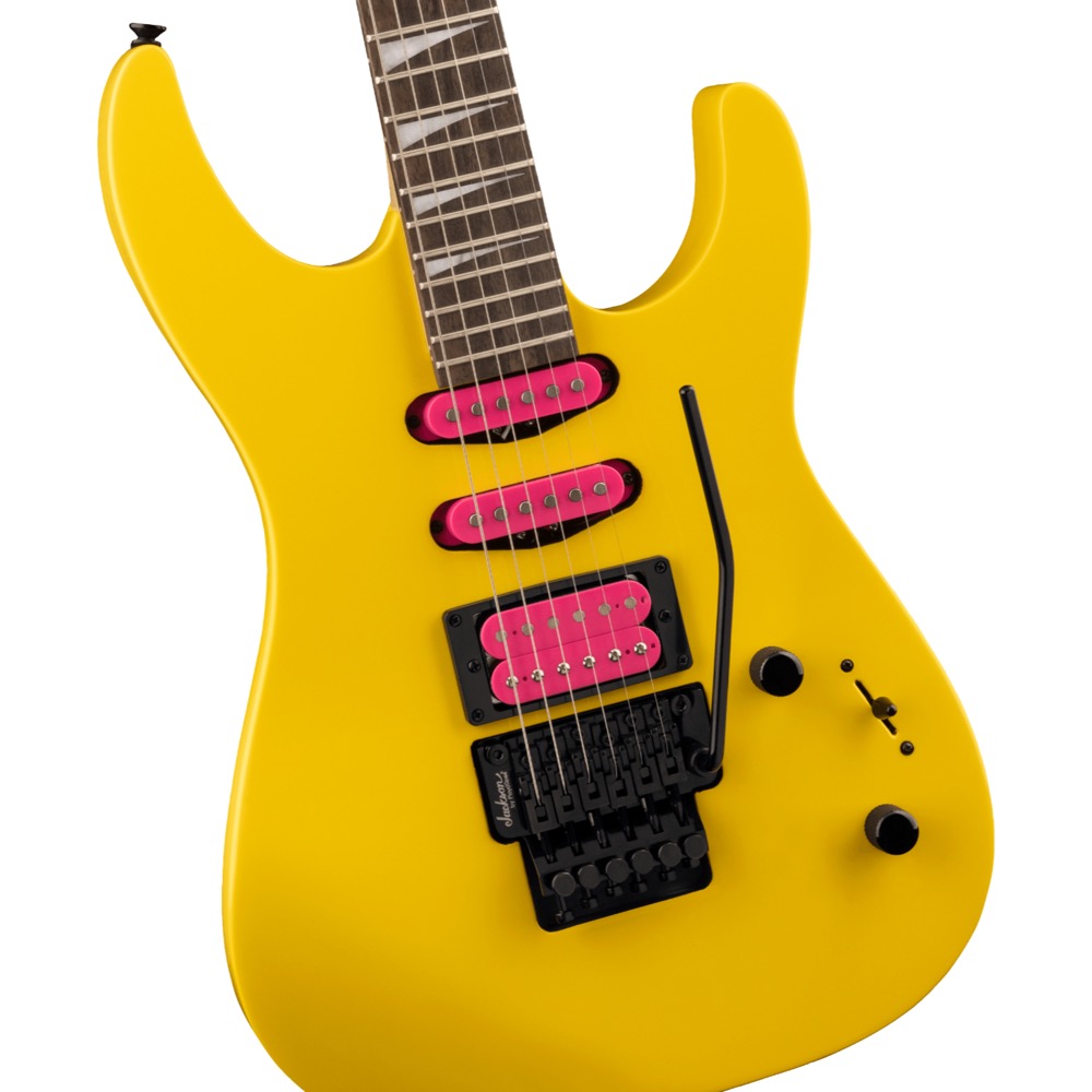 Jackson X Series Dinky DK3XR HSS Caution Yellow エレキギター ボディアップ画像