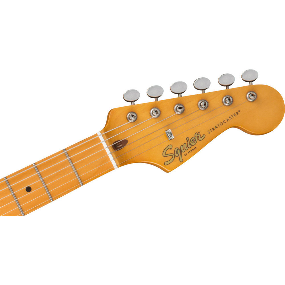 Squier 40th Anniversary Stratocaster Vintage Edition Satin Wide 2-Color Sunburst エレキギター ヘッド表画像