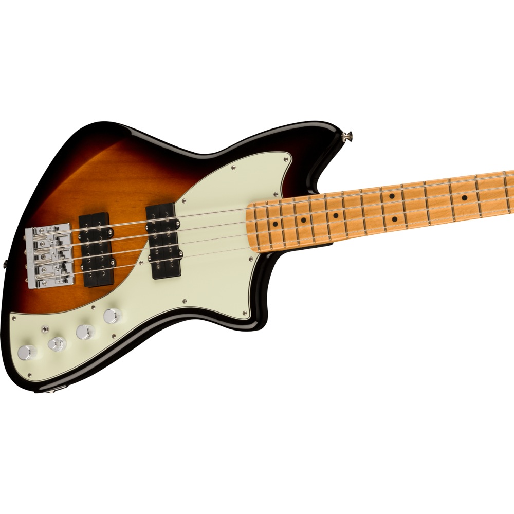 Fender Player Plus Active Meteora Bass 3-Color Sunburst エレキベース 斜めアングル画像