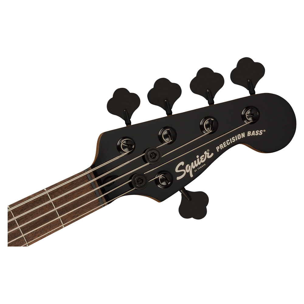 Squier Contemporary Active Precision Bass PH V BLK 5弦エレキベース ヘッド画像