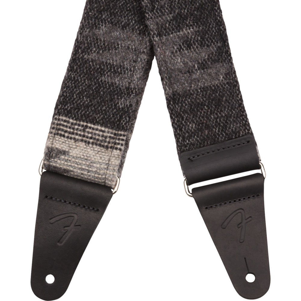 Fender 2' Zion Strap Gray Aztec ギターストラップ ストラップエンド画像