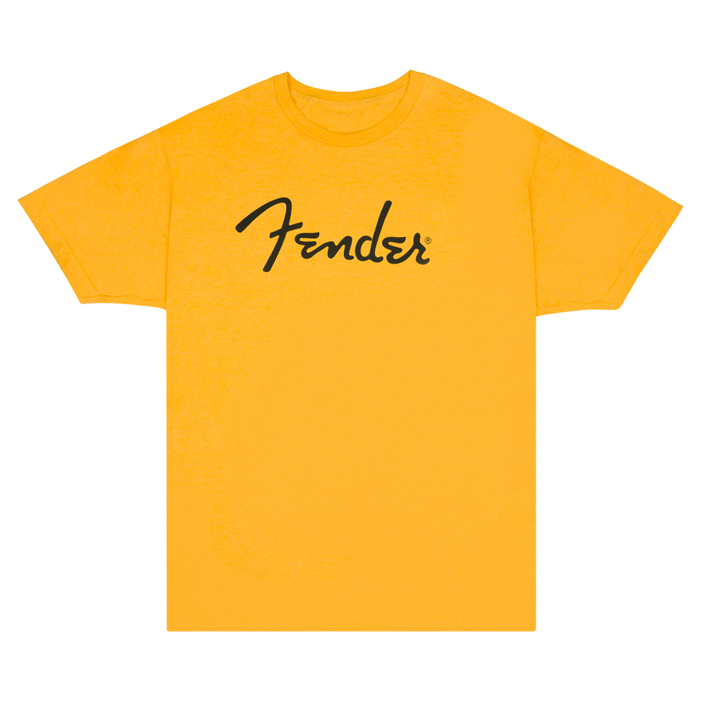 Fender Spaghetti Logo T-Shirt Butterscotch XL Tシャツ 半袖