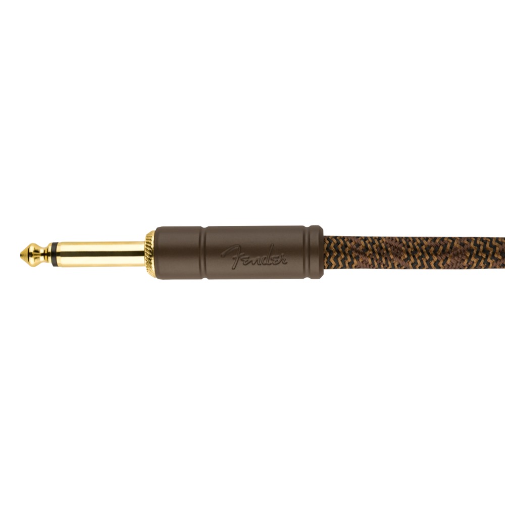 Fender Paramount 18.6’（約5.5m） Acoustic Instrument Cable Brown ギターケーブル プラグ画像