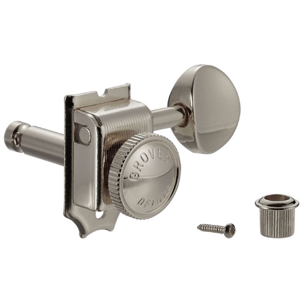 GROVER 533N6 Nickel 6-in-line Vintage Locking 533 Series ギター用ペグ 単品全体
