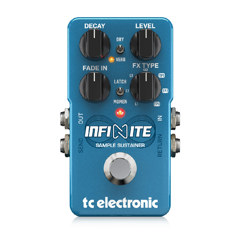 tc electronic INFINITE SAMPLE SUSTAINER レイヤー リバーブ モジュレーション機能搭載 サスティン系ペダル ギターエフェクター