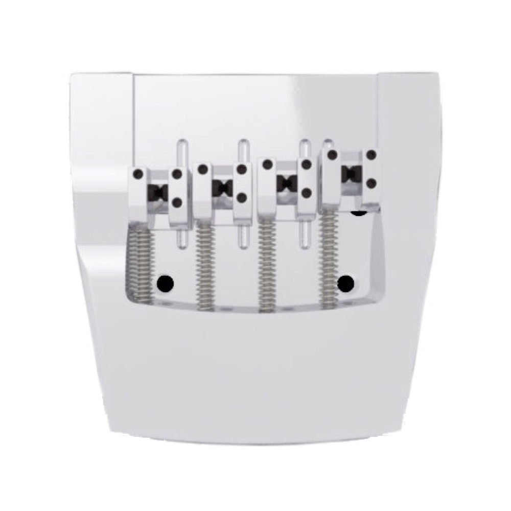 HIPSHOT 4 String Rickenbacker Replacement Bridge Brass (Pre 2020) Chrome ベース用ブリッジ