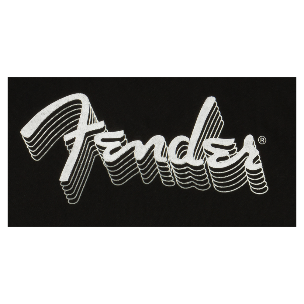Fender フェンダー Reflective Hoodie Black Sサイズ 長袖 パーカー ブラック ロゴ画像
