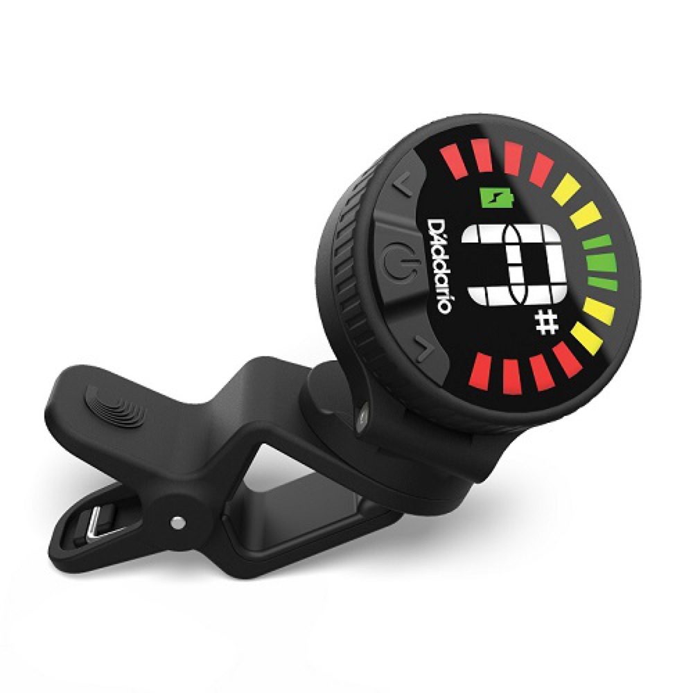 Planet Waves by D’Addario PW-CT-26 Nexxus 360 Rechargeable Headstock Tuner クリップチューナー 充電式 斜めアングル画像