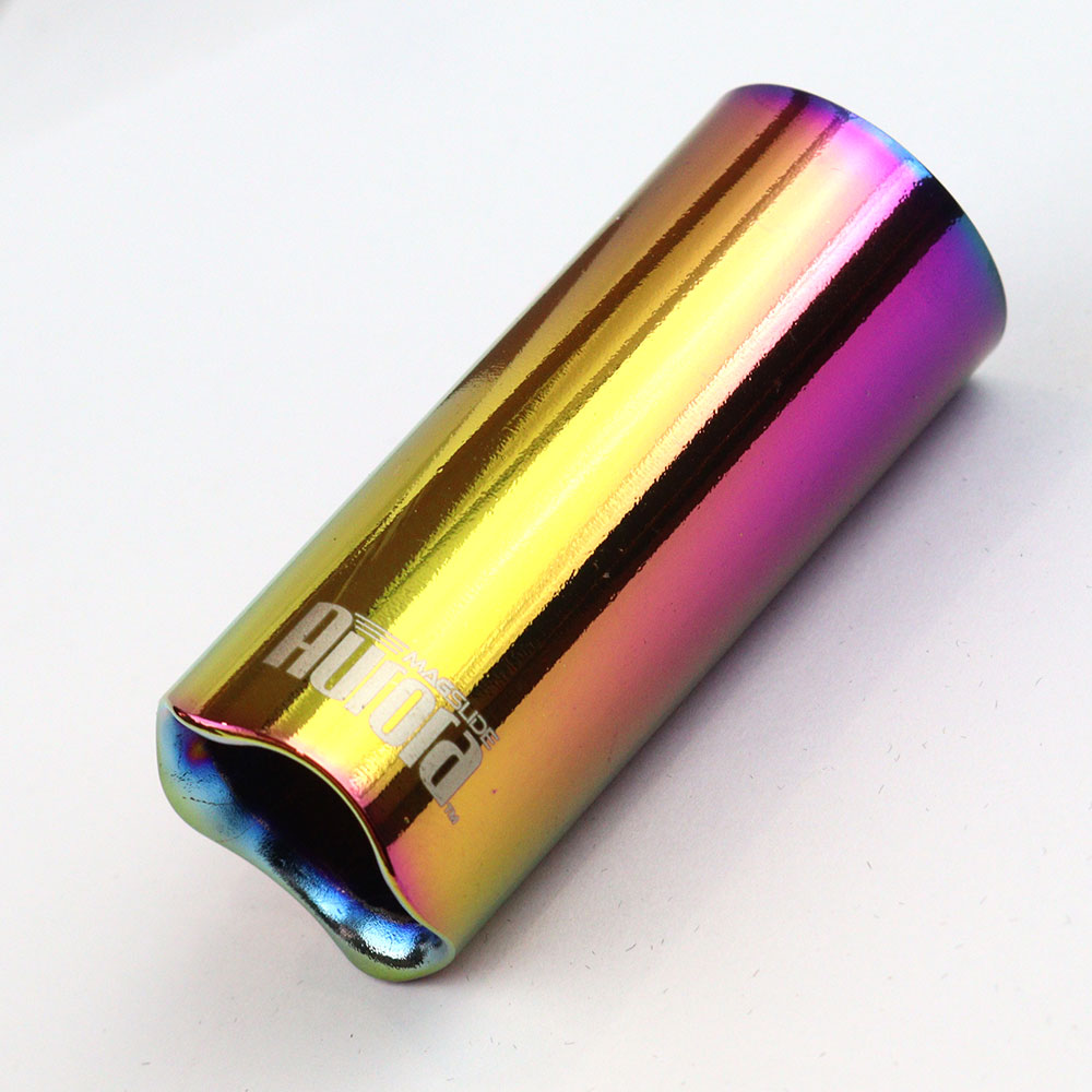 MagSlide Pinky Aurora MA-1 ショートサイズ マグネシウム スライドバー レインボー 横にした画像