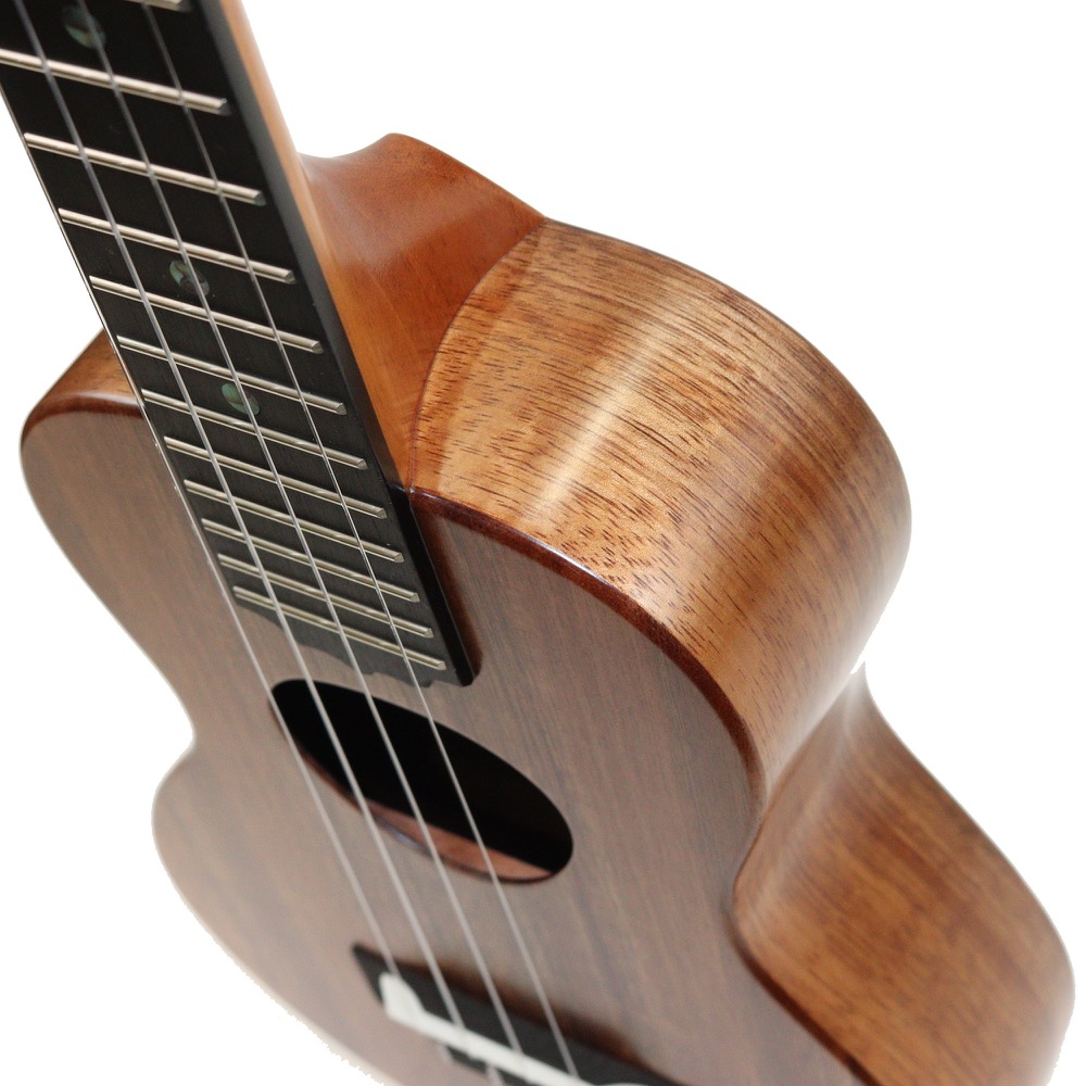 KoAloha KCM-00RPC Royal Pikake コンサートウクレレ 純正ハードケース付き ボディサイド画像3