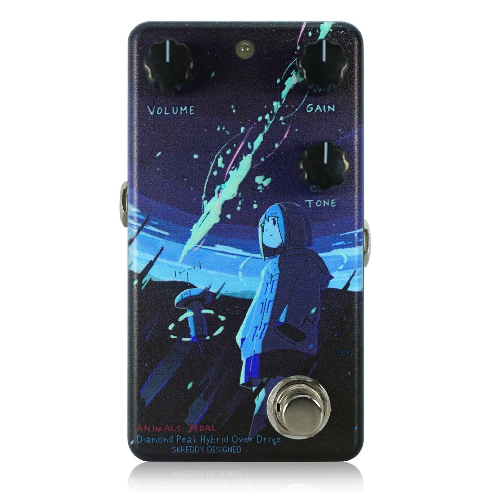 Animals Pedal Custom Illustrated 047 Diamond Peak Hybrid Over Drive by はるまきごはん "GALAX" オーバードライブ ギターエフェクター