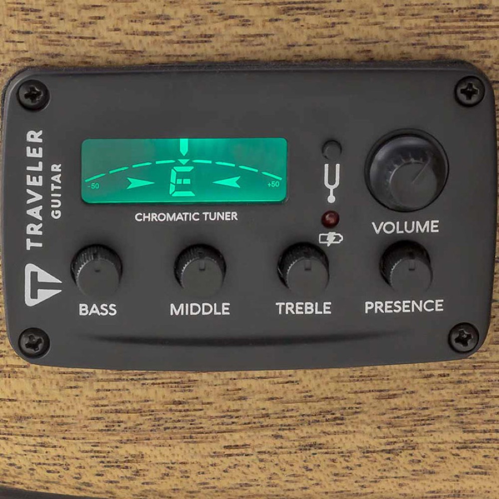 TRAVELER GUITAR Redlands Concert Bass Spruce エレクトリックアコースティックベース コントロール部分画像