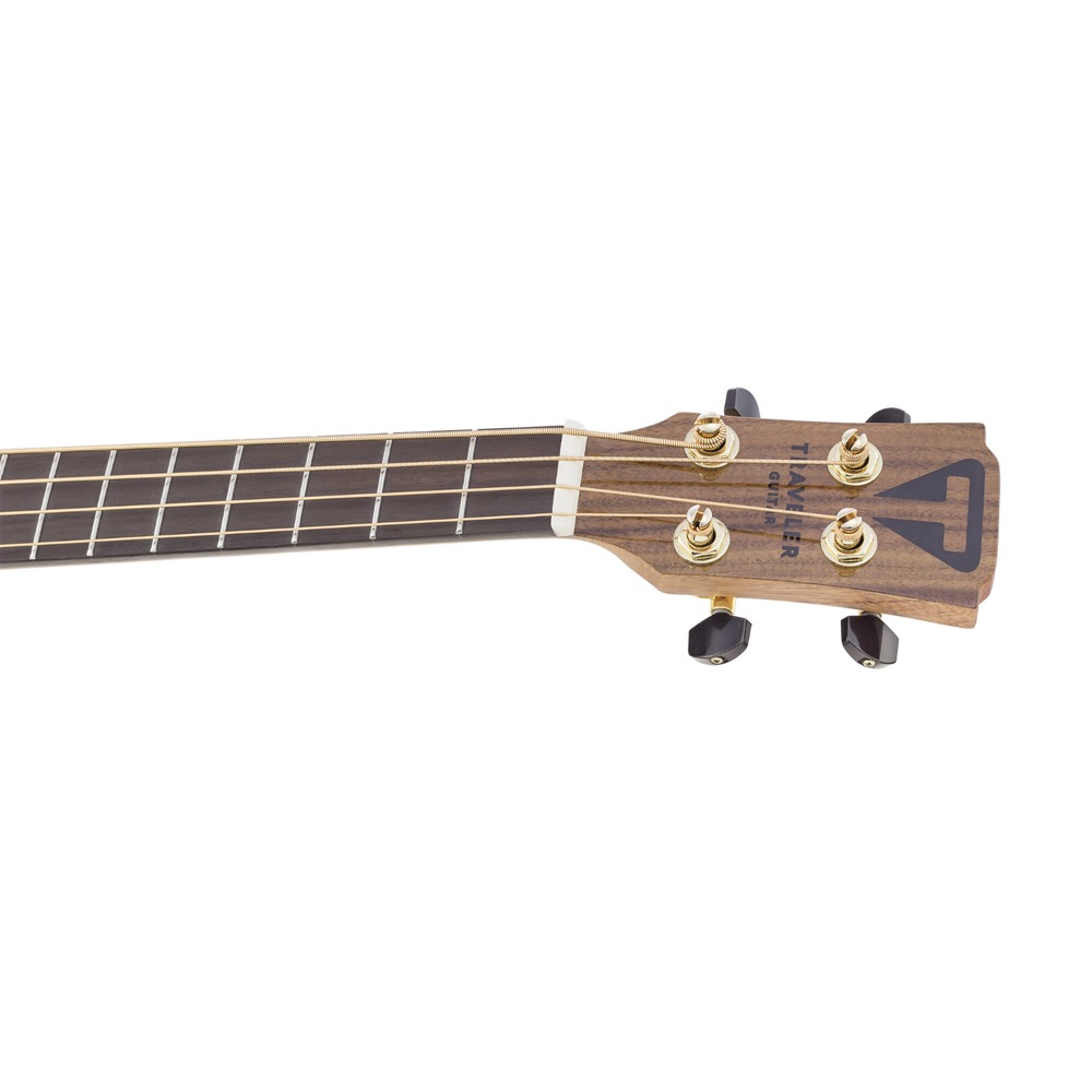 TRAVELER GUITAR Redlands Concert Bass Koa エレクトリックアコースティックベース ヘッド画像