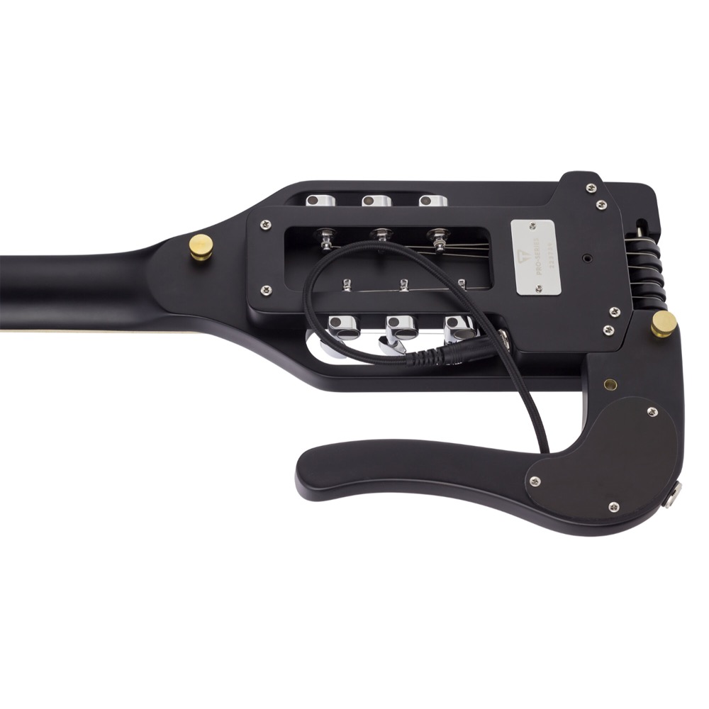 TRAVELER GUITAR Pro-Series Standard Matte Black トラベルギター ボディバック斜めアングル画像