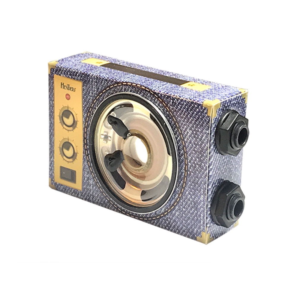 Fine Assist PKA-HC2BJS ポケットアンプ ヘンダーズコレクション2 ブルージーンズ 9V電池駆動のパワフルなポケットアンプ 横