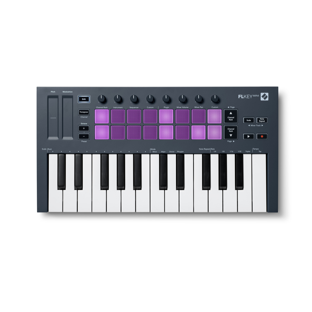 novation FLkey Mini USB MIDIキーボード 25鍵盤 ミニ鍵盤 全体画像