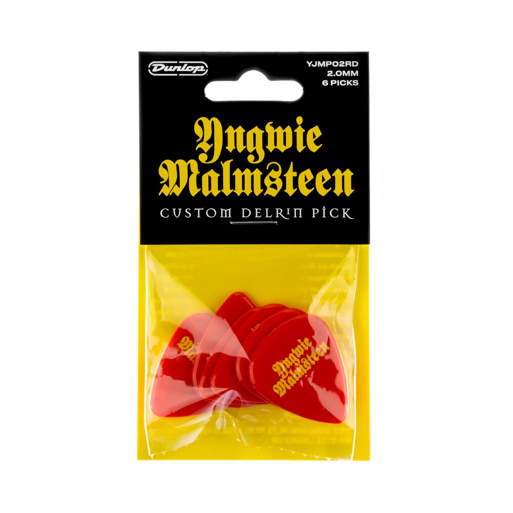 JIM DUNLOP YJMP02RD Yngwie Malmsteen 2.0mm プレイヤーズパック ギターピック 6枚入り(ジムダンロップ  イングヴェイマルムスティーンピック) 全国どこでも送料無料の楽器店