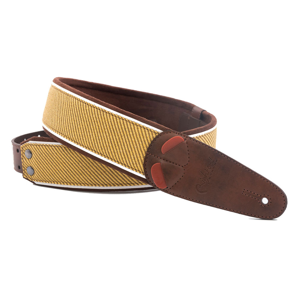 Righton! STRAPS TWEED Brown ギター ベース用ストラップ アングル画像