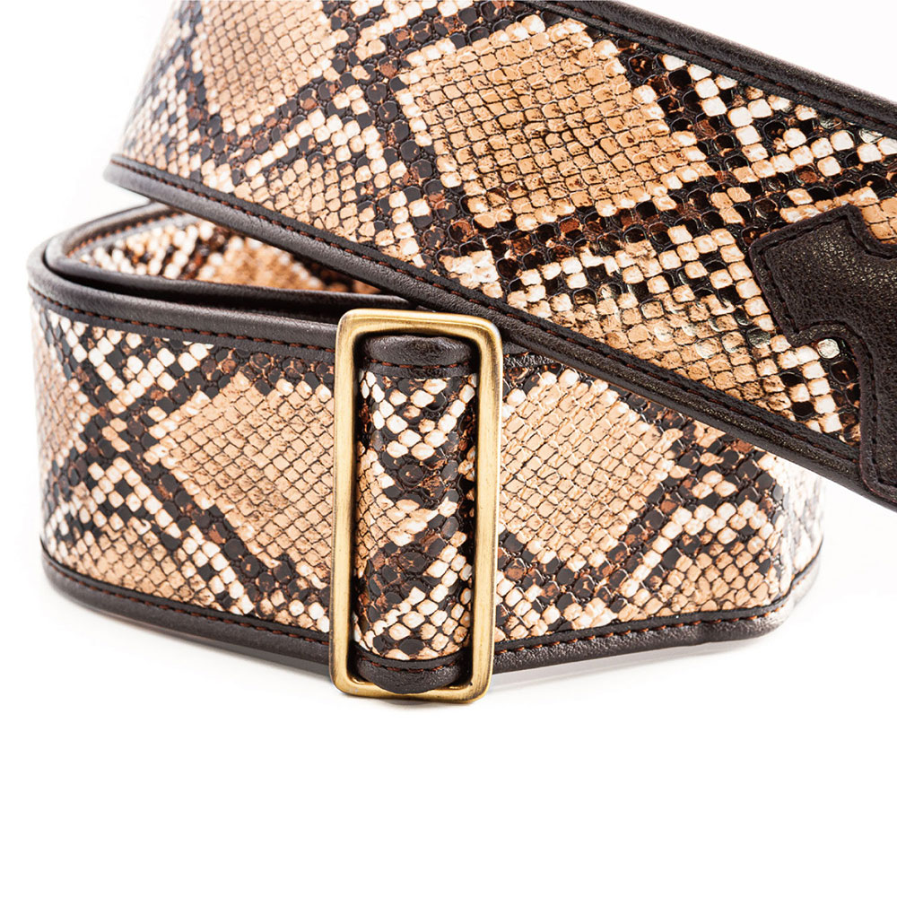 Righton! STRAPS SNAKE II Beige ギター ベース用ストラップ 長さ調節部画像