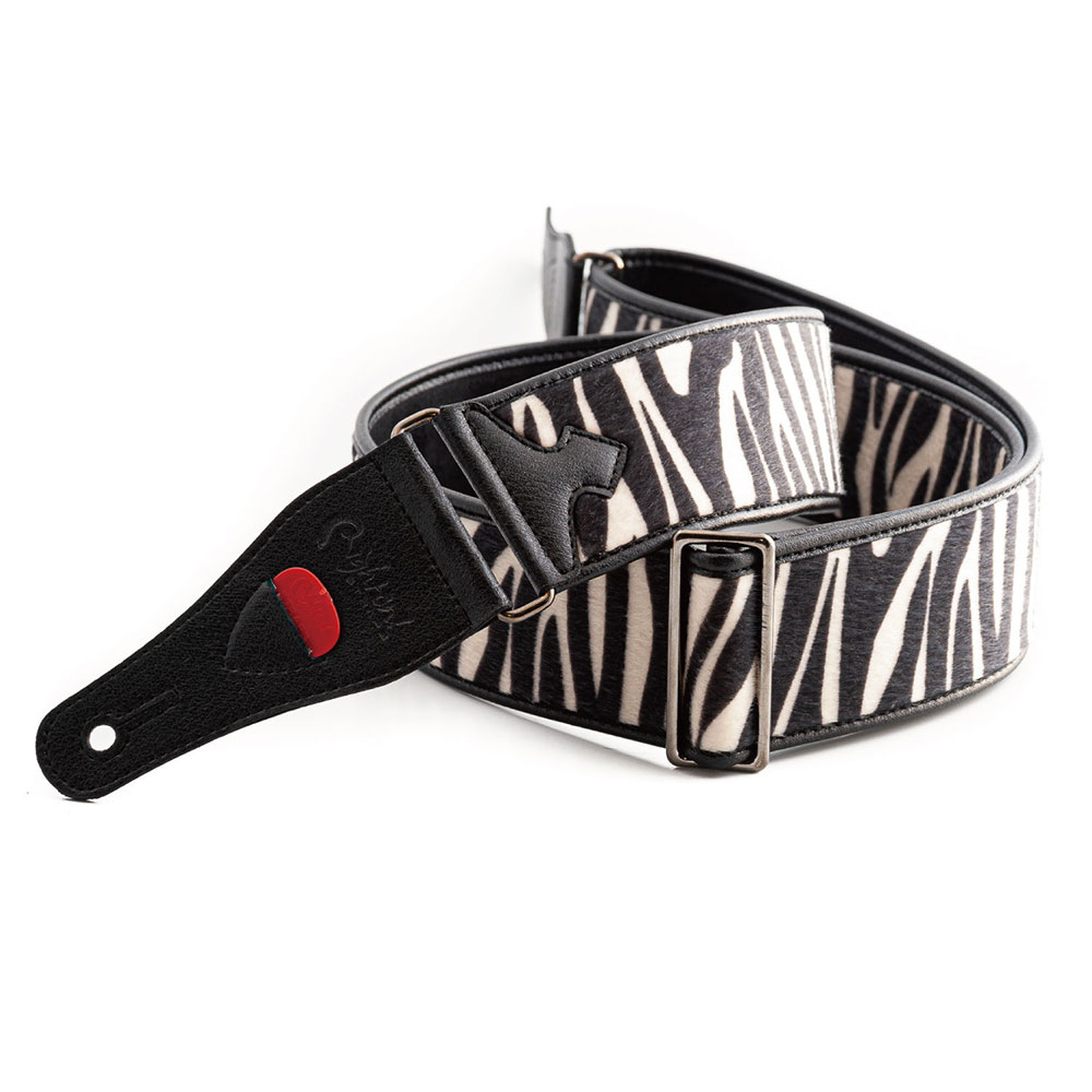 Righton! STRAPS ZEBRA White ギター ベース用ストラップ 全体画像