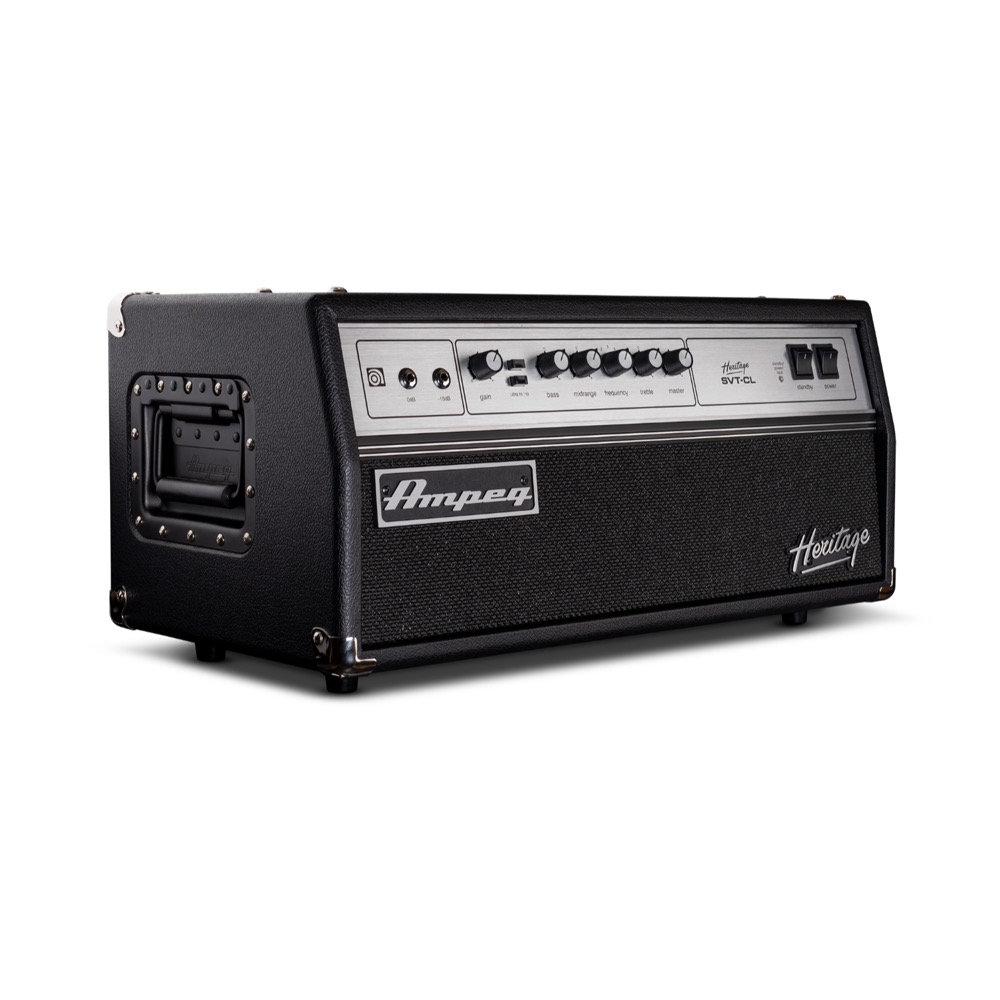 Ampeg HSVT-CL Heritage SVT-CL フルチューブ ベースアンプヘッド 左斜めアングル画像