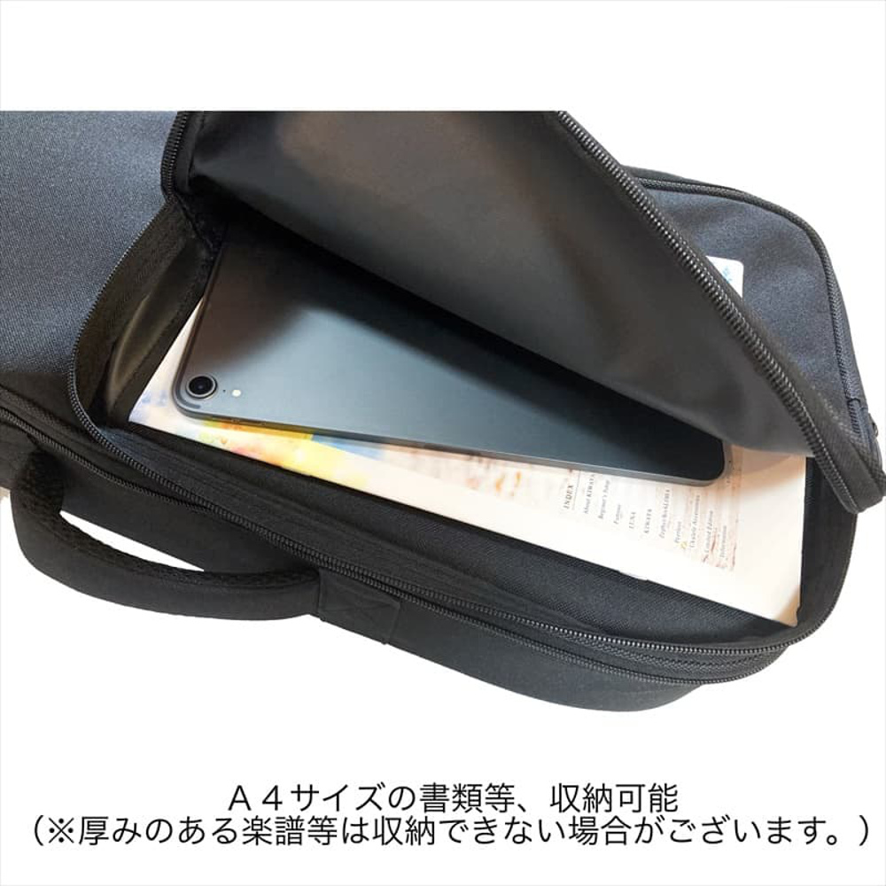 KIWAYA KLC-Con/BK ウクレレライトケース コンサート用ウクレレケース 外側ポケット画像