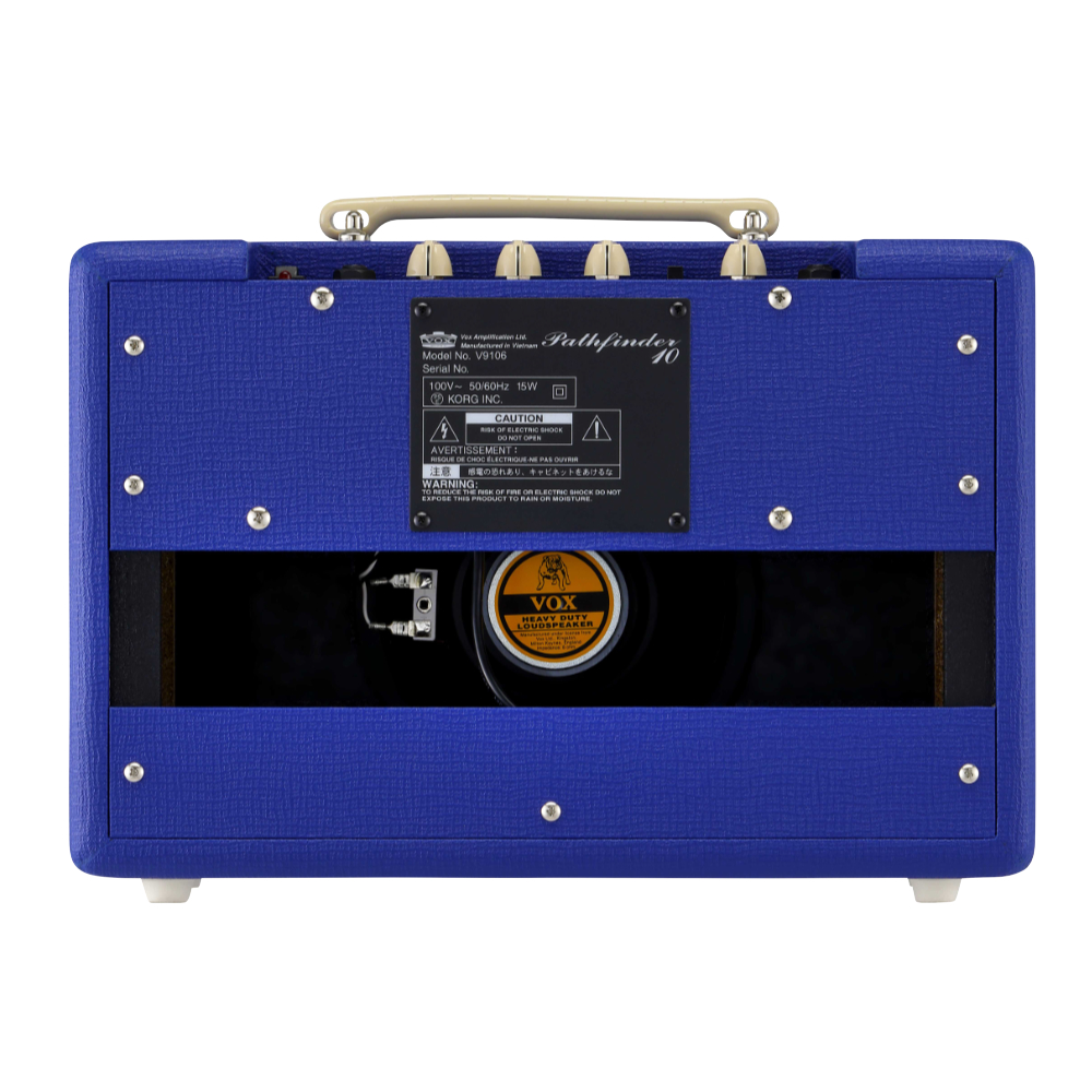 VOX Pathfinder10 RB コンパクトギターアンプ 限定カラー ロイヤルブルー 背面画像