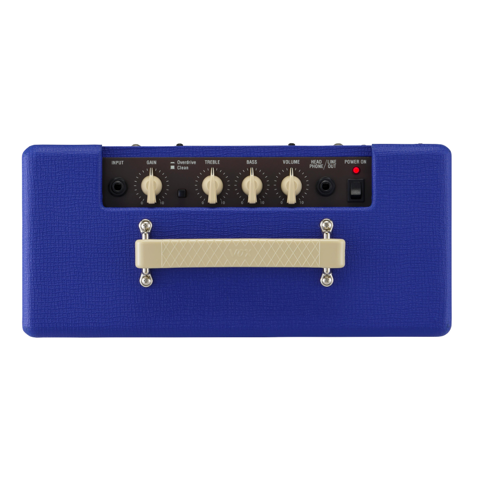 VOX Pathfinder10 RB コンパクトギターアンプ 限定カラー ロイヤルブルー コントロール部画像