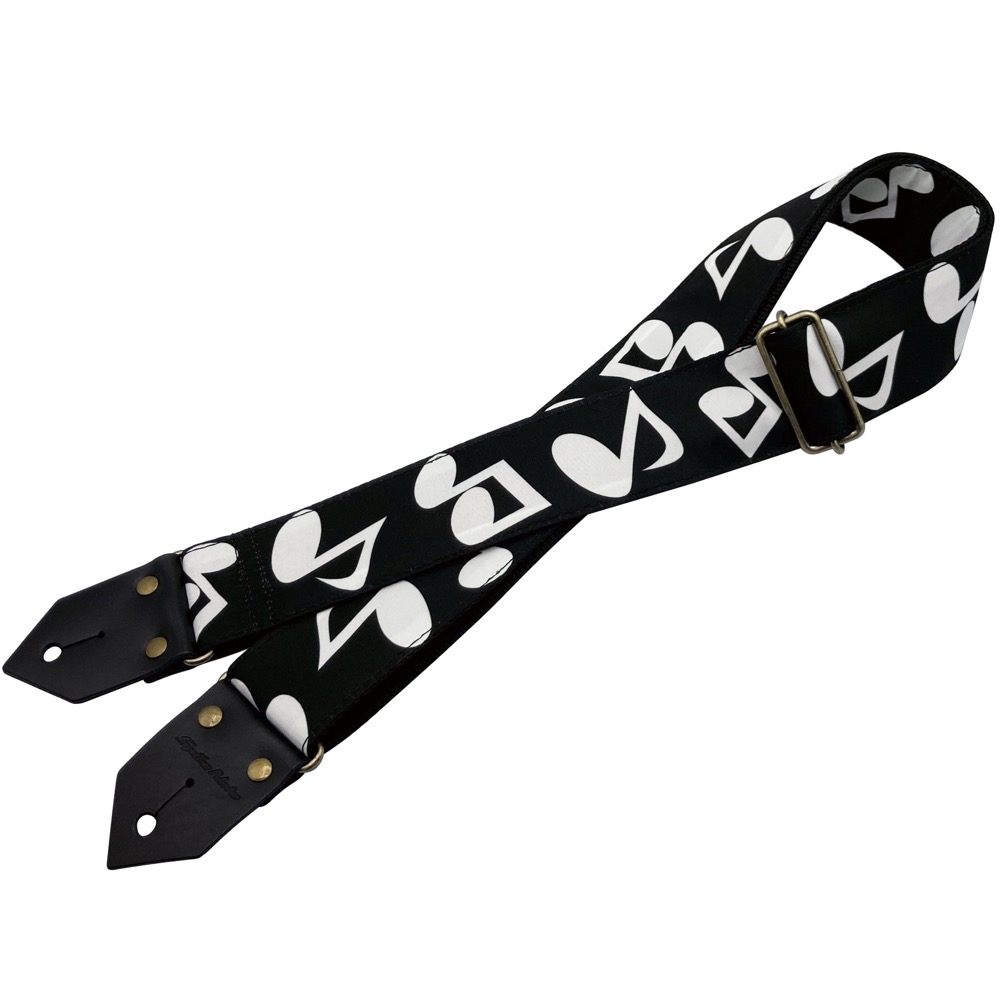 Spice Note ES-PTW50N BKW ギターストラップ