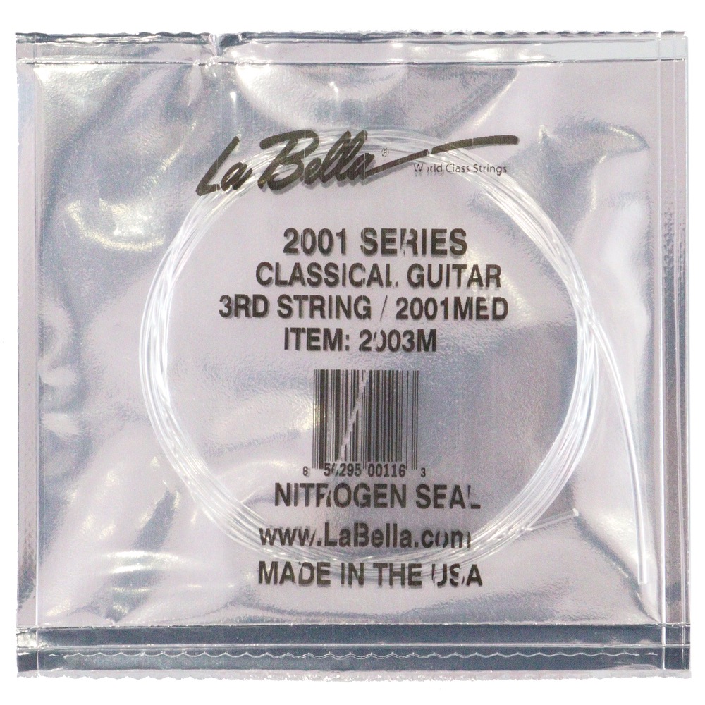 La Bella 2001 Medium Tension 3弦 0.0410 クラシックギター バラ弦