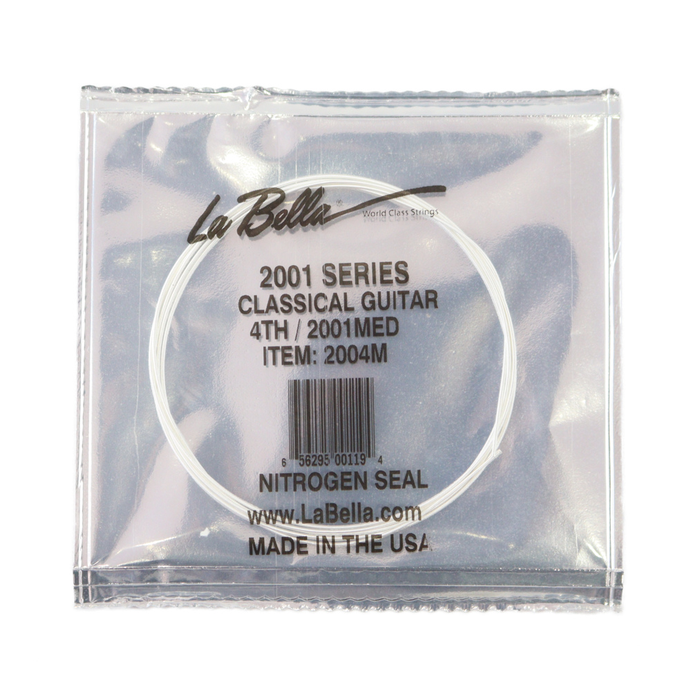 La Bella 2001 Medium Tension 4弦 0.0285 クラシックギターバラ弦