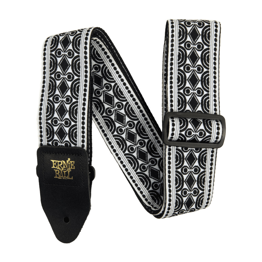 ERNIE BALL 5319 BEATNIK BLACK Jacquard Strap ギターストラップ