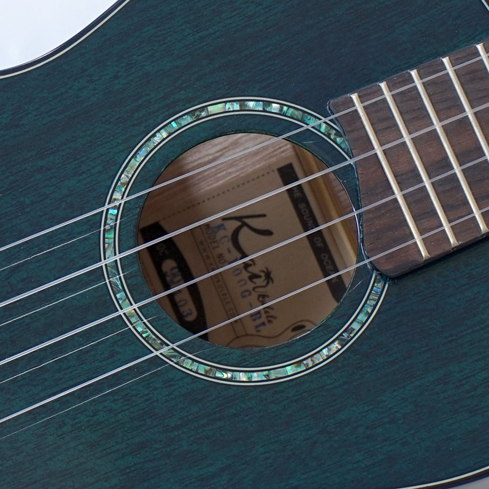 Kai Ukulele KC-100G/BL コンサートウクレレ ソフトケース付き サウンドホール