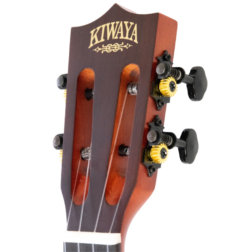 KIWAYA KTU-1 初心者セット テナーウクレレ ケース/チューナー/教則本付きセット ウクレレヘッド画像