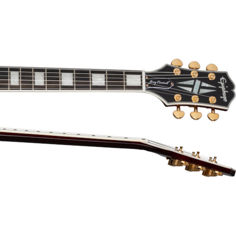 Epiphone Jerry Cantrell Wino Les Paul Custom Dark Wine Red エレキギター ネック画像
