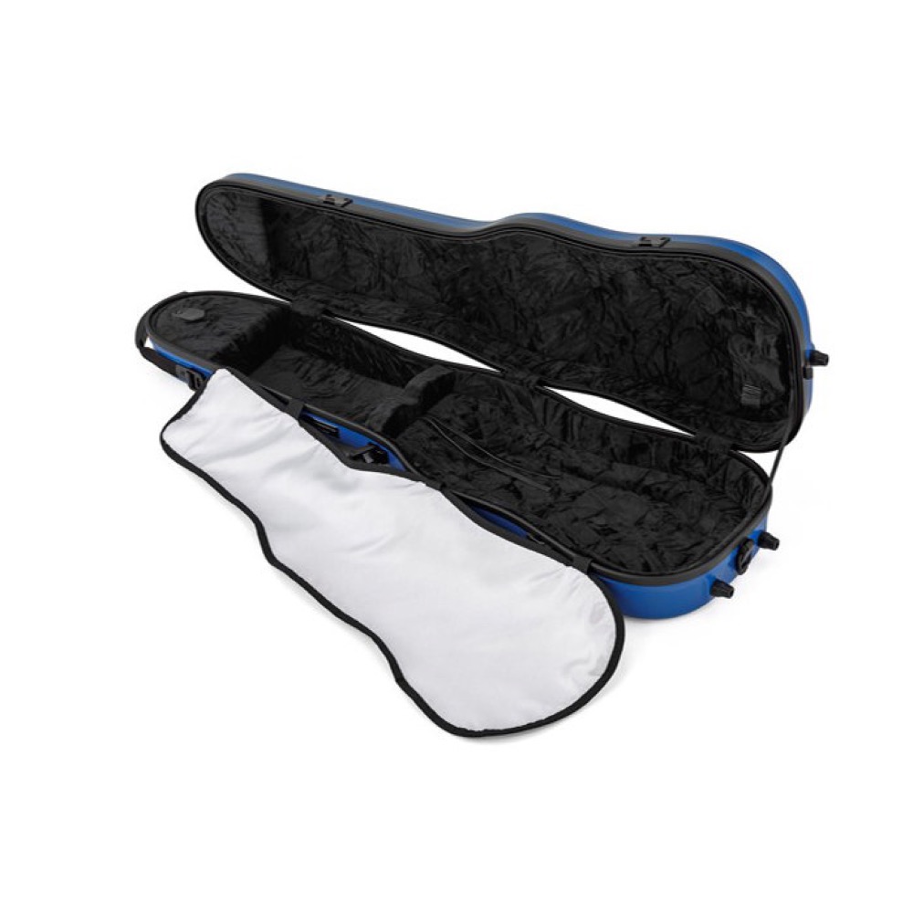 東洋楽器 7032M Plume ABS Vio マットブルー バイオリンケース 全体像