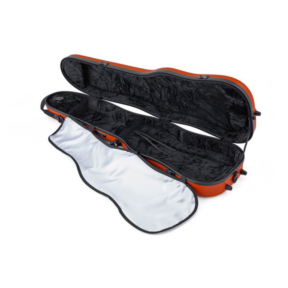 東洋楽器 7039M Plume ABS Vio マットオレンジ バイオリンケース 全体像