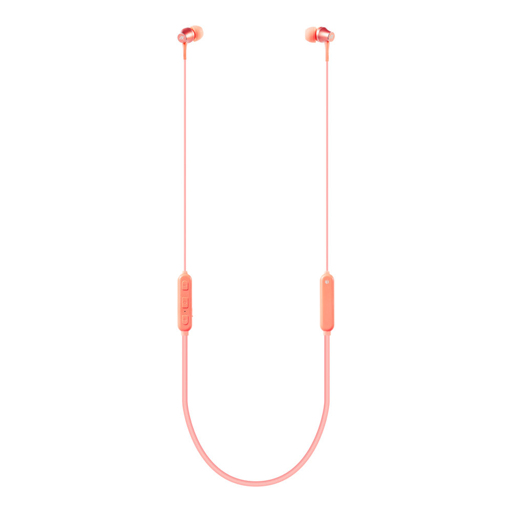 AXES B-FINE AH-BT89 OPK ワイヤレスイヤホン オレンジピンク 全体像