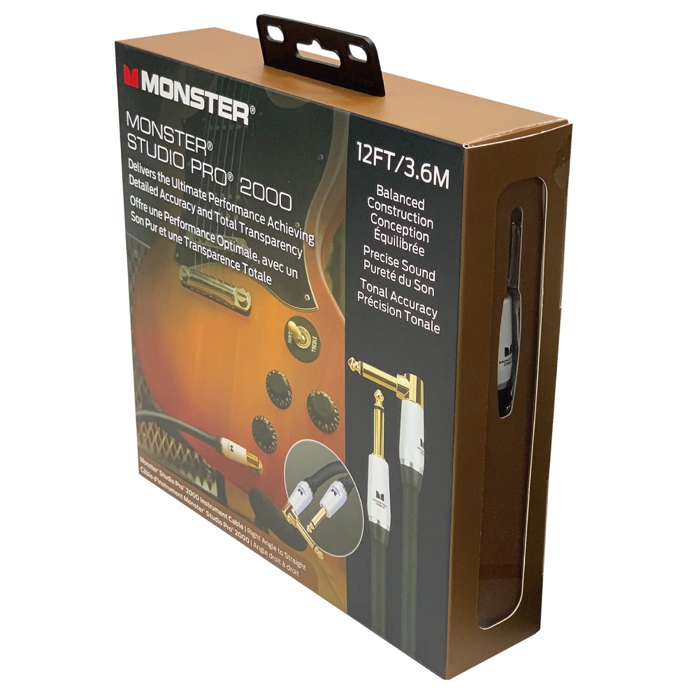 MONSTER CABLE SP2000-I-12A STUDIO PRO 2000 INST 3.6m SL 楽器用シールドケーブル