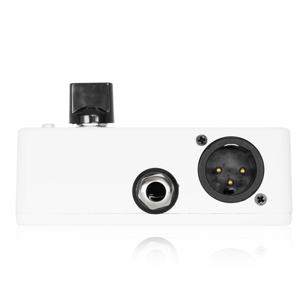 Effects Bakery An Bread DI アクティブDI ダイレクトボックス アンプ/スピーカーシミュレーター搭載 左側面、フォン端子とXLR端子