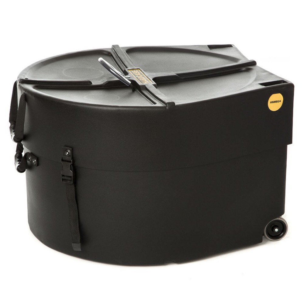 HARDCASE HNMB24 24" Black マーチングバスドラム用ハードケース