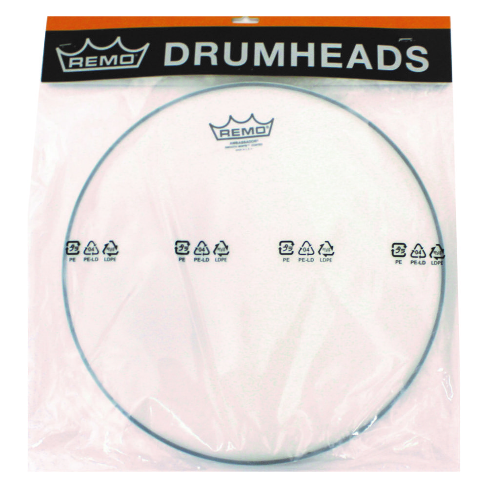 REMO 114BASA/TW-GEL コーテッドアンバサダー&スネアサイドパック ドラムミュート付き 14インチドラムヘッド