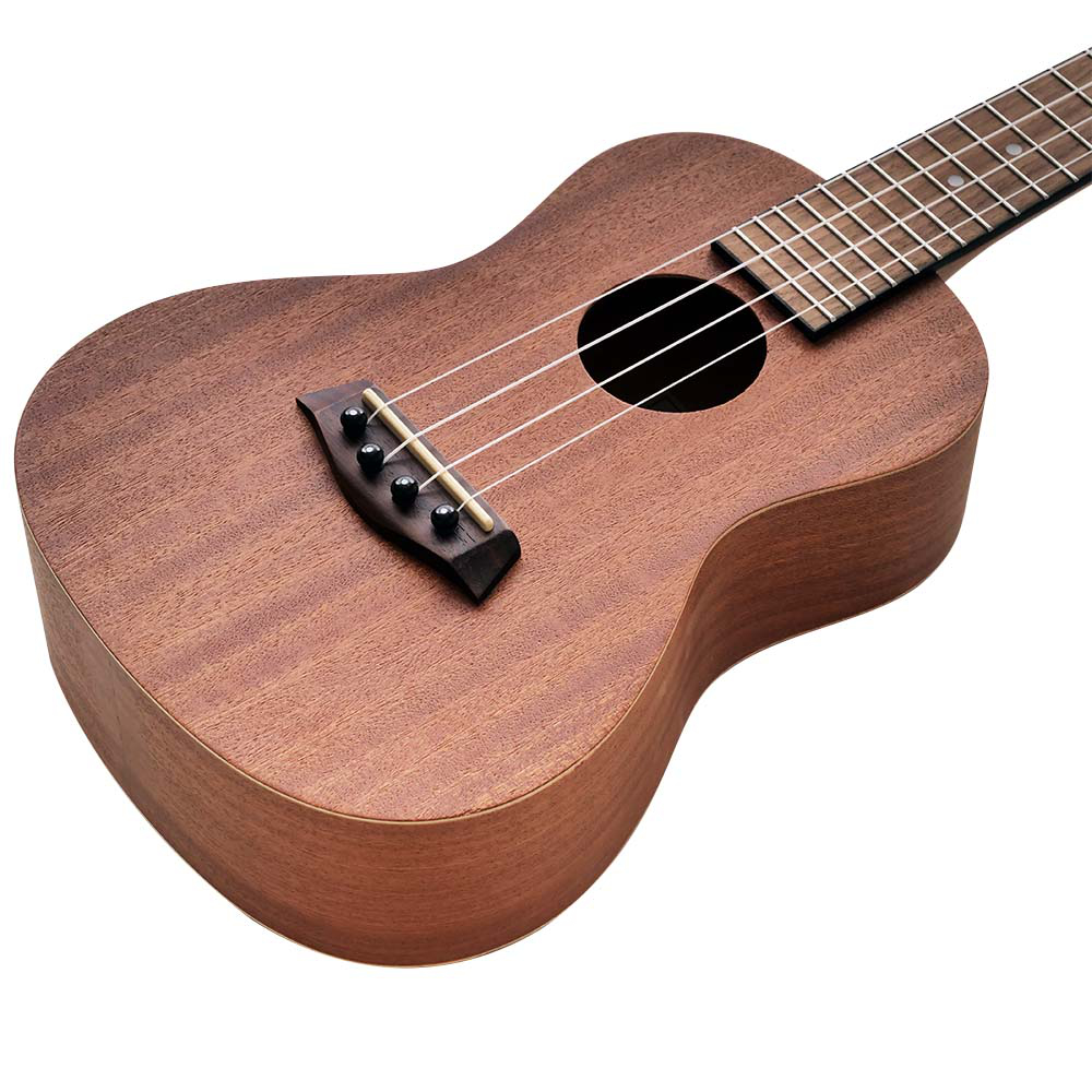 ISLANDER MC-4 Mahogany Series コンサートウクレレ ボディ斜めアングル画像