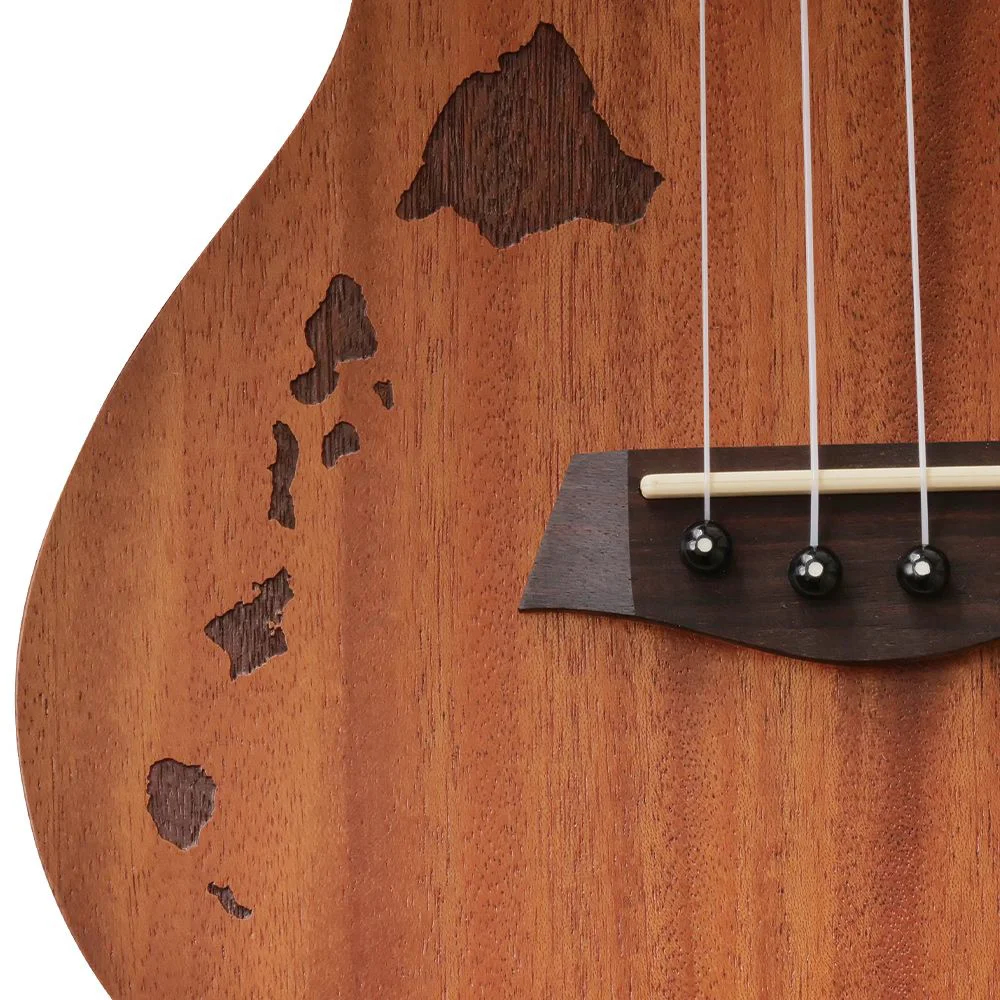ISLANDER MT-4-ISL Island Series テナーウクレレ ボディ彫刻アップ画像